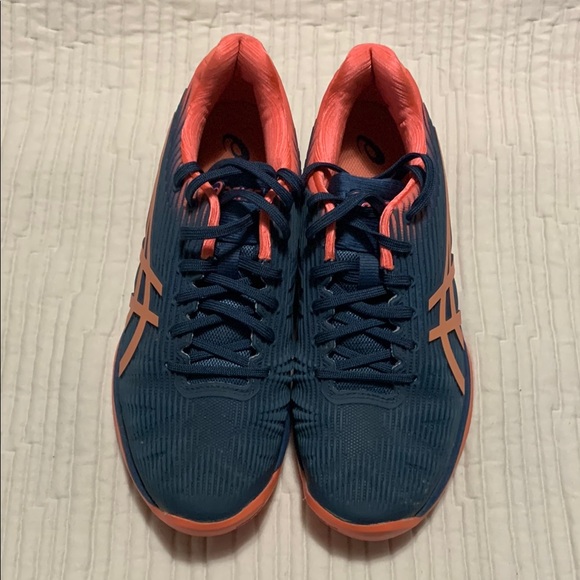 Asics Shoes - Asics Women’s Blue Grey/Pink Flyte Foam Feel Fast Twistruss Athletic Shoes 9